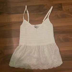 Hollister, small, white tank top, worn once for a birthday